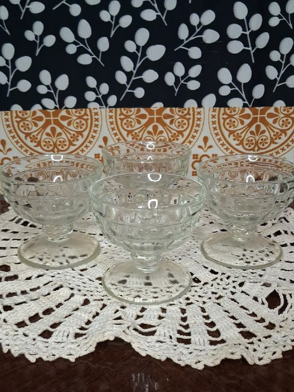 4 Vintage Dessert Cups